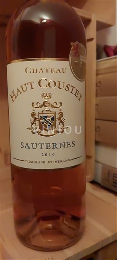 Bordeaux Sauternes Château Haut Coustet 2016