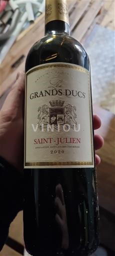 Vinos Rouge sec Grands Ducs 2020 Francia Burdeos Saint-Julien AOC