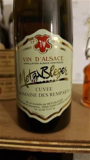 Alsace Metz-Bleger Domaine des Remparts Không niên vụ