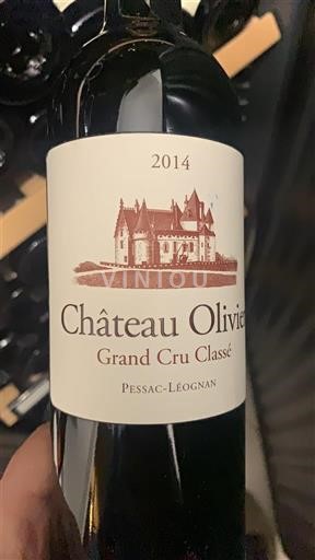 Bordeaux Pessac-Léognan Grand Cru Classé Château Olivier 2014