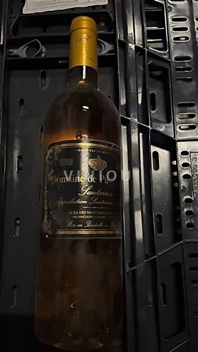 Bordeaux Sauternes Domaine Puy Domine 2015
