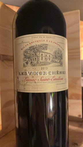 Burdeos Lussac-Saint-Émilion Les Vieux Chênes 2013