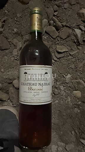 Bordeaux Barsac Château Nairac 1999