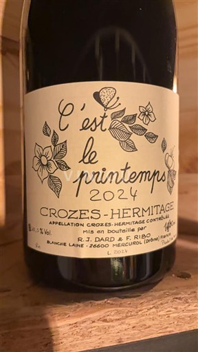 Valle del Ródano Crozes-Hermitage R.J. Dard & F. Ribo C'est le printemps 2024