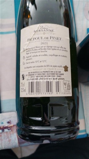 Langvedok Picpoul-de-Pinet Domaine S Barsanne 2021