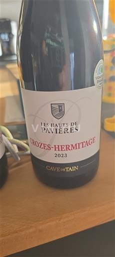 Thung lũng Rhône Crozes-hermitage Cave de Tain Les Hauts de Pavières 2023