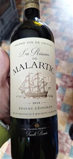 Bordeaux Pessac-Léognan Malartic-Lagravière La Réserve de Malartic 2016