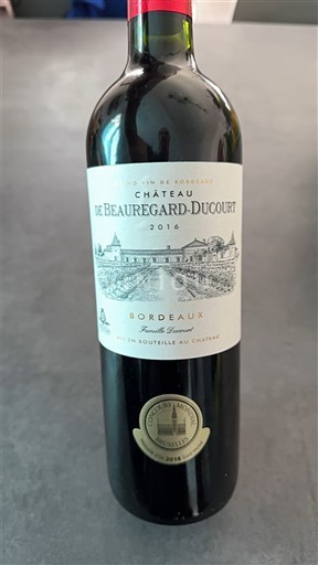 Bordeaux Château Beauregard-Ducourt 2016