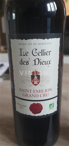 Bordeaux Saint-Émilion Grand Cru Le Cellier des Dieux 2018