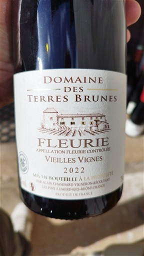 Beaujolais Fleurie Domaine Des Terres Brunes Vieilles Vignes 2022