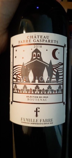 Languedoc Corbières-boutenac Château Fabre Gasparets Sélection de Crus 2018