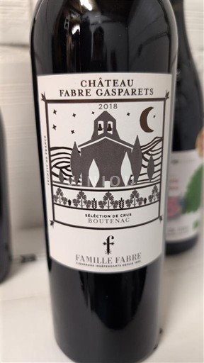 Languedoc Corbières-boutenac Château Fabre Gasparets Sélection de Crus 2018