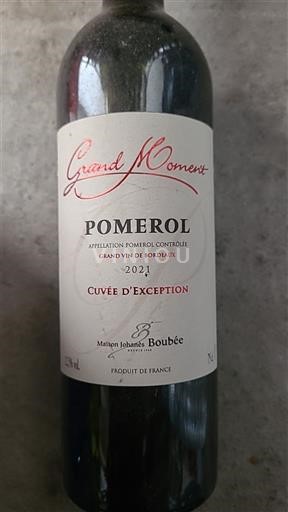 Bordeaux Pomerol Maison Johanna Boubée Grand Moment d'Exception 2021