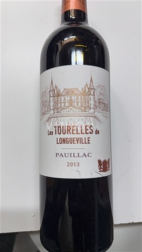 Bordeaux Pauillac Château Pichon Baron Les Tourelles de Longueville 2013