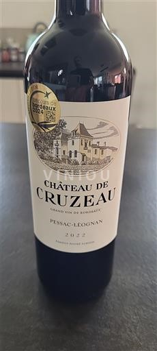 Bordeaux Pessac-Léognan Château Cruzeau 2022