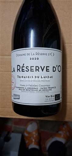 Linguadoca Terrasses-du-Larzac Domaine La Réserve O La Réserve d'O 2020