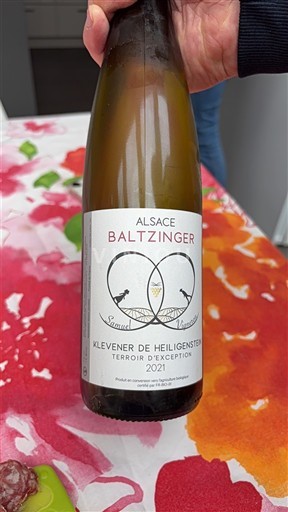 Alsace Klevener-de-heiligenstein Baltzinger Klevener de Heiligenstein Terroir d'Exception 2021