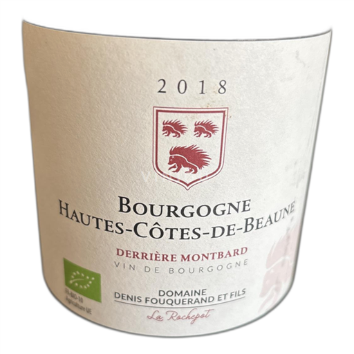 Bourgogne Ospecificerad Domaine Denis Fouquerand et Fils Derrière Montbard 2018