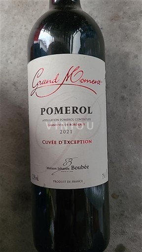 Bordeaux Pomerol Maison Johanis Boubée Grand Moment d'Exception 2021