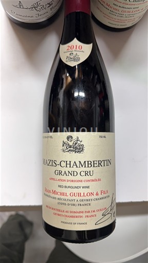 Borgonha Mazis-chambertin Grand Cru Jean-Michel Guillon & Fils 2010