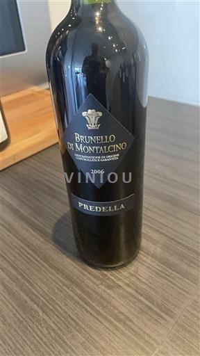 Toscana Brunello di Montalcino Predella 2006