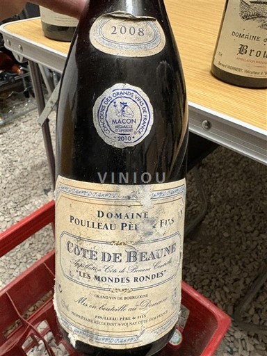 Bourgogne Côte-de-Beaune Domaine Poulleau Père et Fils Les Mondes Rondes 2008