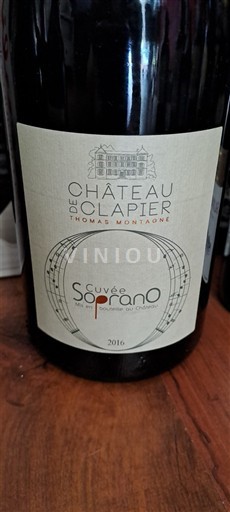 Thung lũng Rhône Luberon Château Clapier Soprano 2016