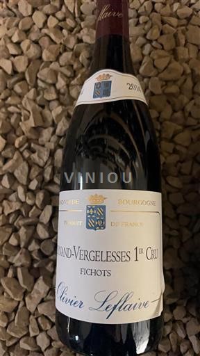 Vin Rouge sec Fichots Olivier Leflaive 2014 France Bourgogne AOC Premier Cru