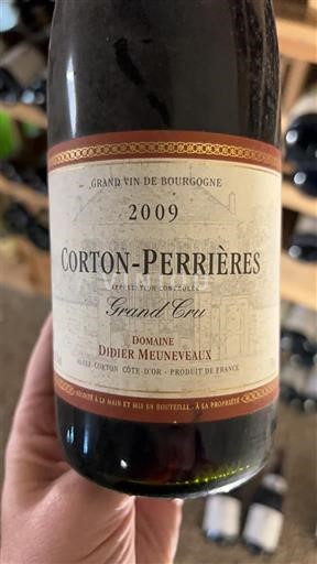 Vin Rouge sec Domaine Didier Meunveaux 2009 France Bourgogne Corton-Bressandes AOC Grand Cru