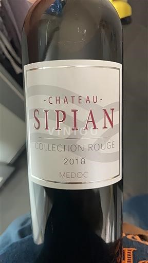 Bordeaux Médoc Château Sipian Collection Rouge 2018