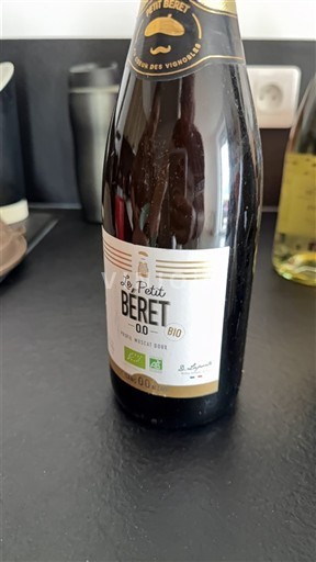 Vin Blanc moelleux Muscat Doux Le Petit Béret Non millésimé France Languedoc AOC bio