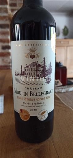 Bordeaux Saint-Émilion Grand Cru Château Moulin Bellegrave Tradition 2020