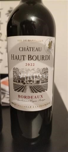 Bordeaux Château Haut Bourdi 2022