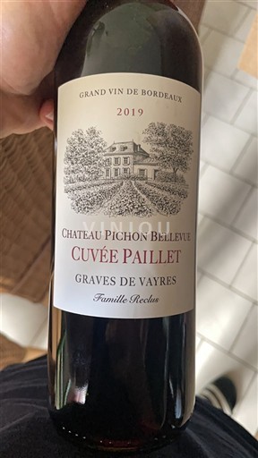 Bordeaux Graves-de-vayres Château Pichon Bellevue Paillet 2019