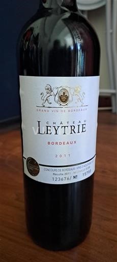 Bordeaux Château Leytrie 2011