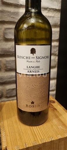 Vin Blanc sec Langhe Arneis Boschi dei Signori 2024 Italie Piémont Langhe DOC