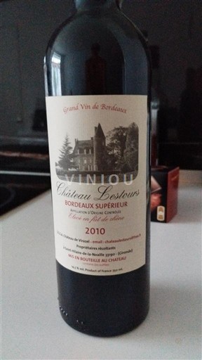 Bordeaux Bordeaux Supérieur Château Lestours 2010