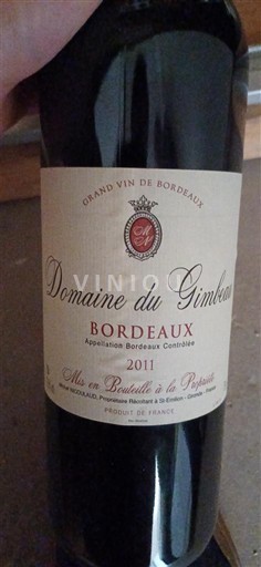 Bordeaux Domaine Gimbreau 2011