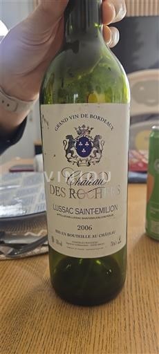 Bordeaux Lussac-saint-émilion Château Des Rochers 2006