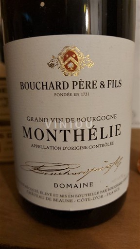 Borgonha Monthélie Bouchard Père & Fils 2015