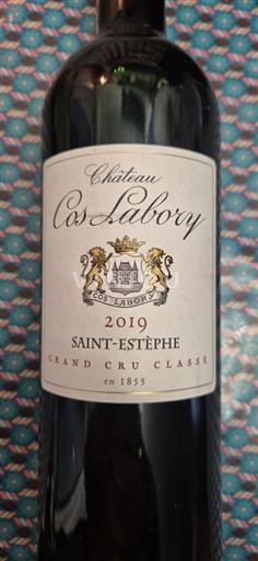Burdeos Saint-Estèphe Grand Cru Classé Château Cos Labory 2019