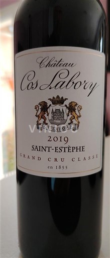 Bordeaux Saint-Estèphe Grand Cru Classé Château Cos Labory 2019