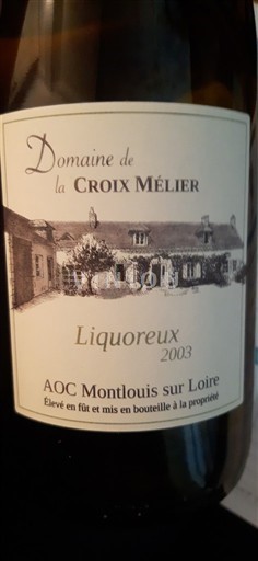 Valle della Loira Montlouis-sur-Loire Domaine La Croix Mélier Liquoreux 2003