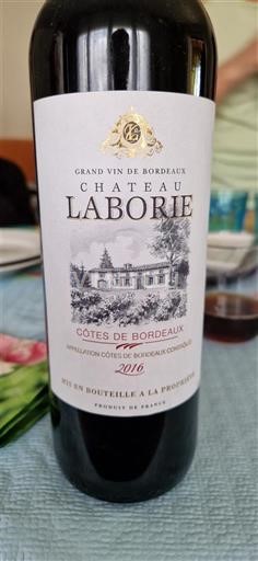 Bordeaux Côtes-de-Bordeaux Château Laborie 2016