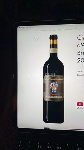 Toscana Brunello di Montalcino Ciacci Piccolomini Aragona 2018