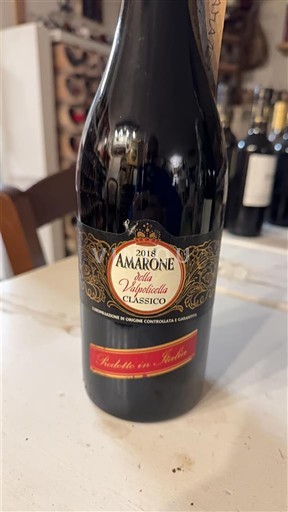 Vénétie Không được chỉ định Amarone della Valpolicella 2018