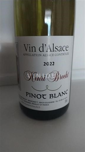 Alsace Grand Cru Château Henri Brecht Pinot Blanc 2022