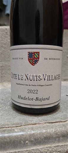 Bourgogne Côte de nuits villages Hudelot-Bajard 2022
