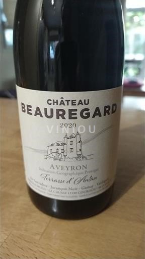 Vinos Rouge sec Terrasse d'Antan Château Beauregard 2020 Francia Sudoeste Aveyron IGP