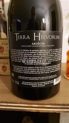 Alpes và các vùng Rhodanien Ardèche Vignerons Ardéchois Terra Helvorium 2019